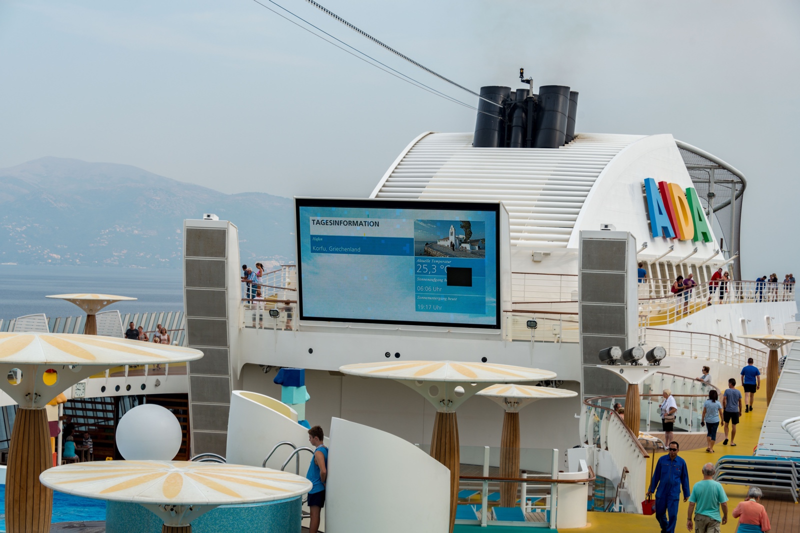 Unterwegs auf dem Schiff