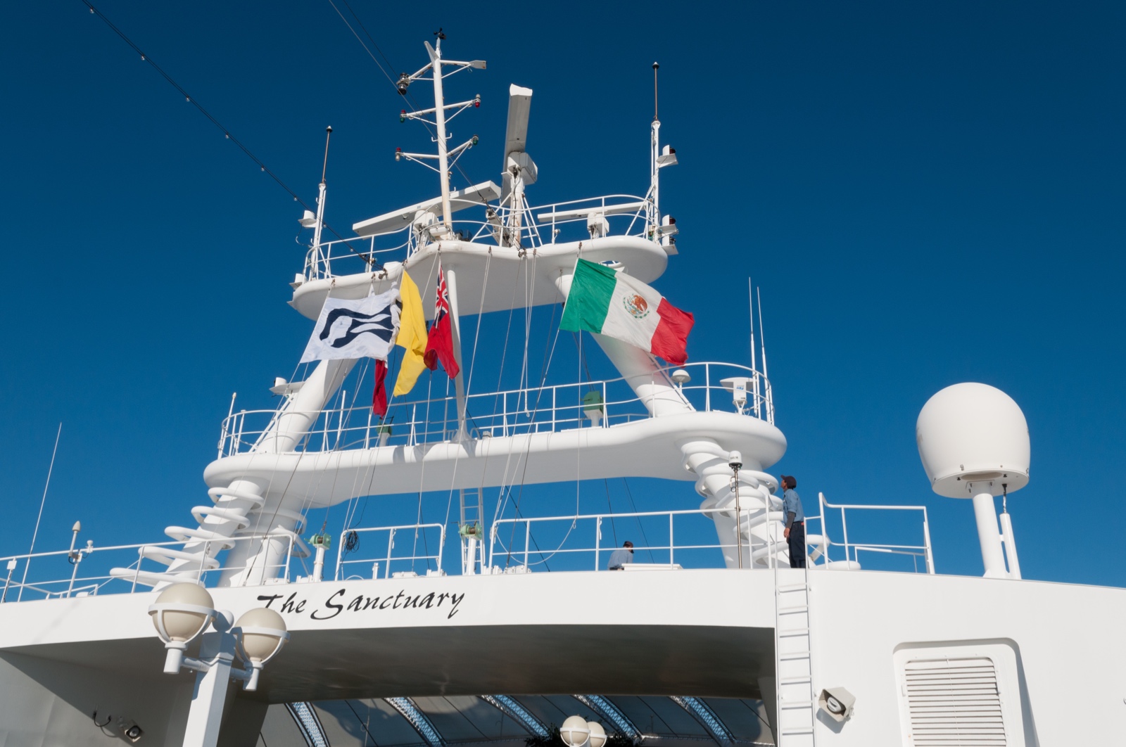 Beflaggung vor Ensenada, Mexico