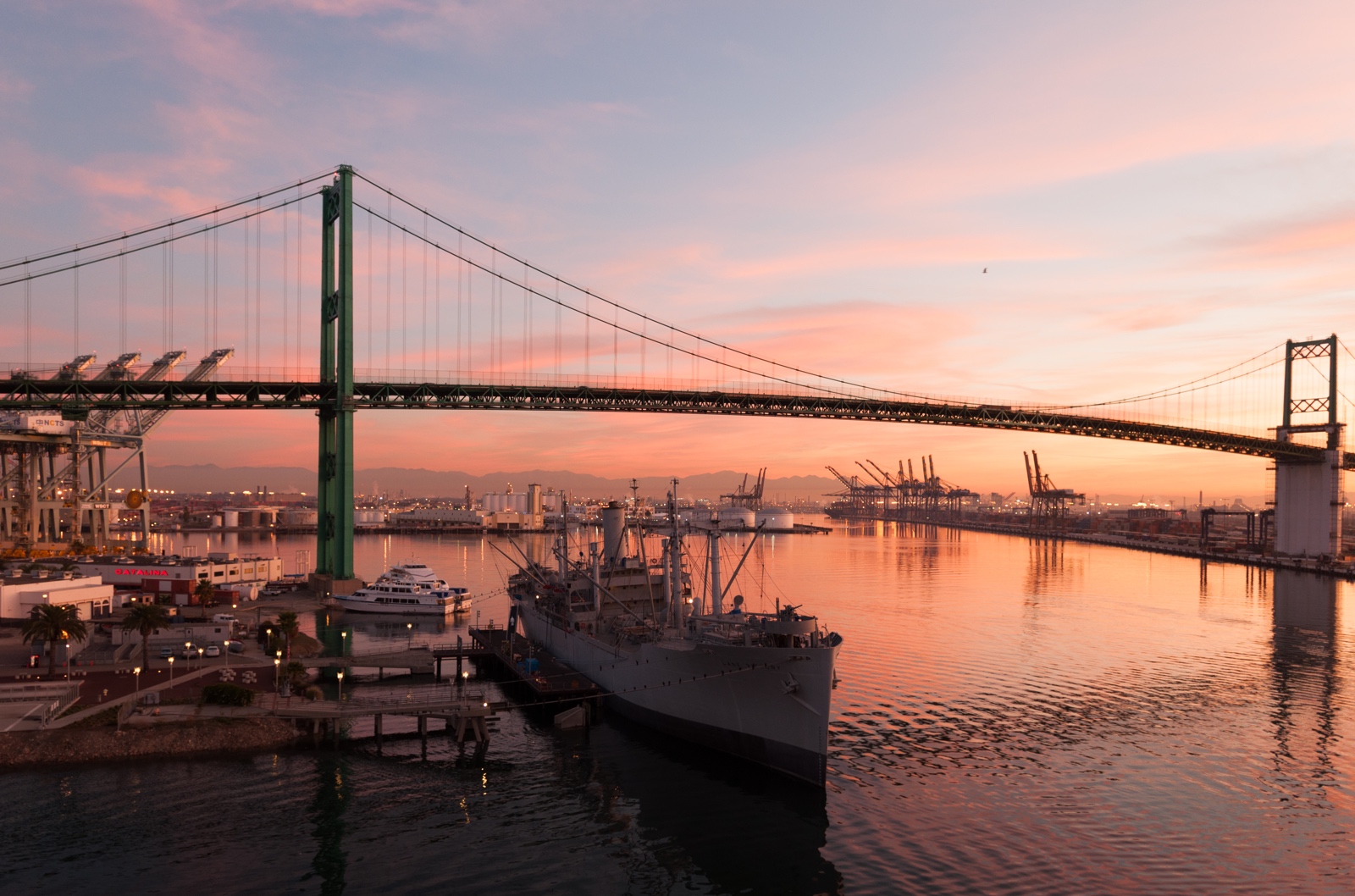 Ankunft in Los Angeles Port