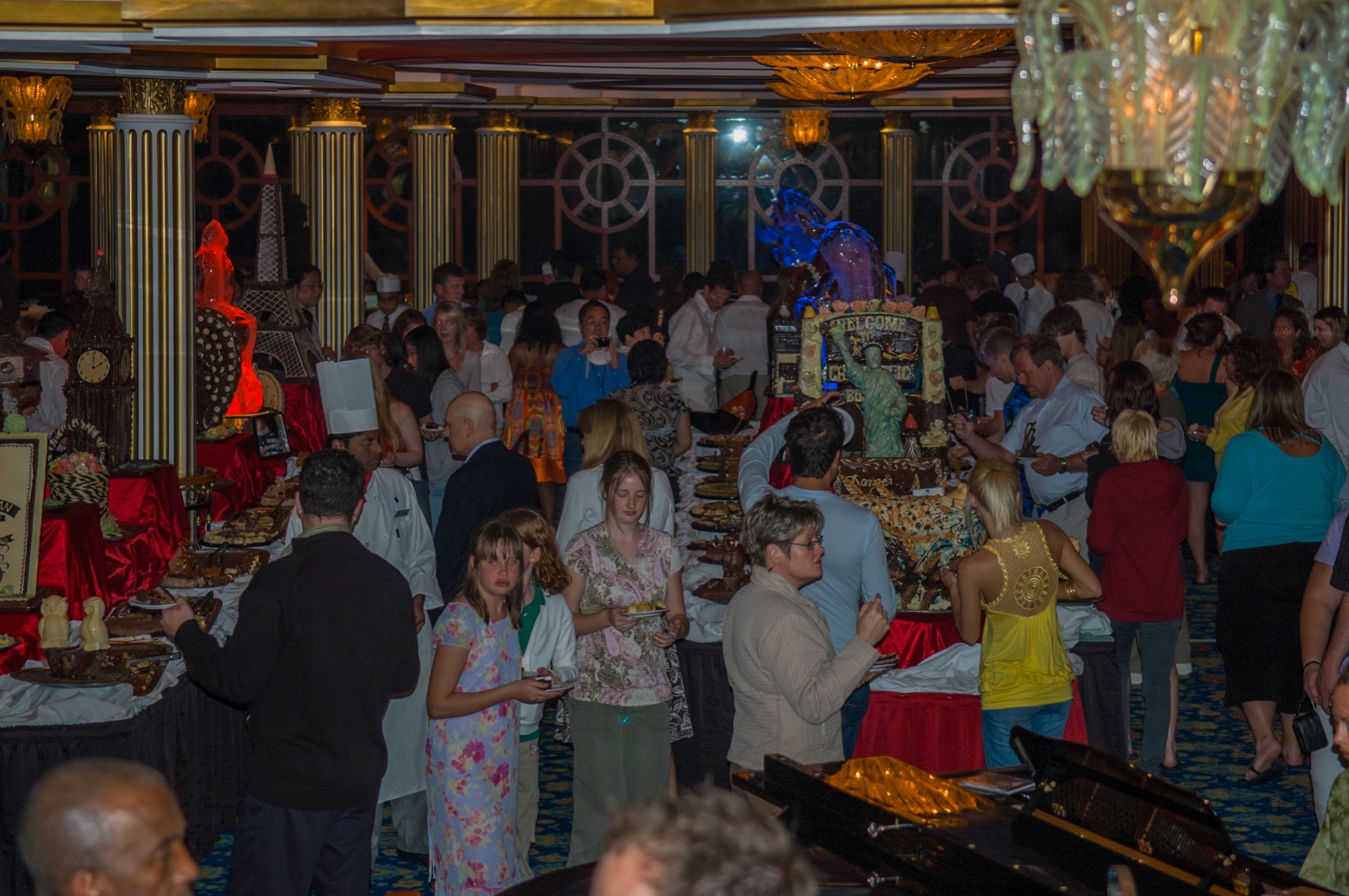 Schokoladenbuffet auf dem Schiff