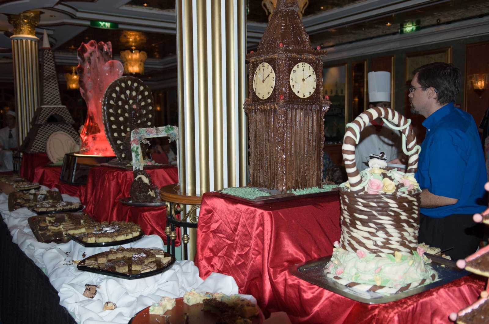 Schokoladenbuffet auf dem Schiff