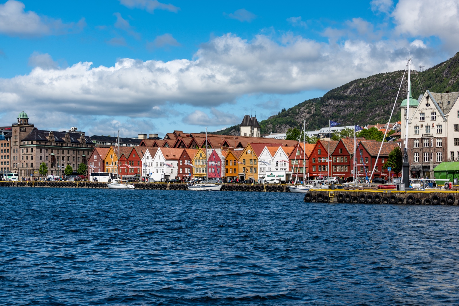 Hanseviertel Bryggen in Bergen, Norwegen