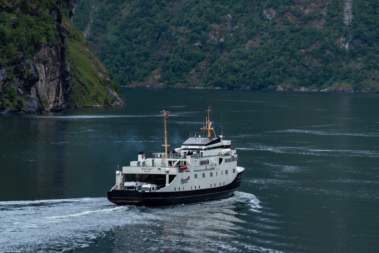 Unterwegs im Geirangerfjord, Norwegen