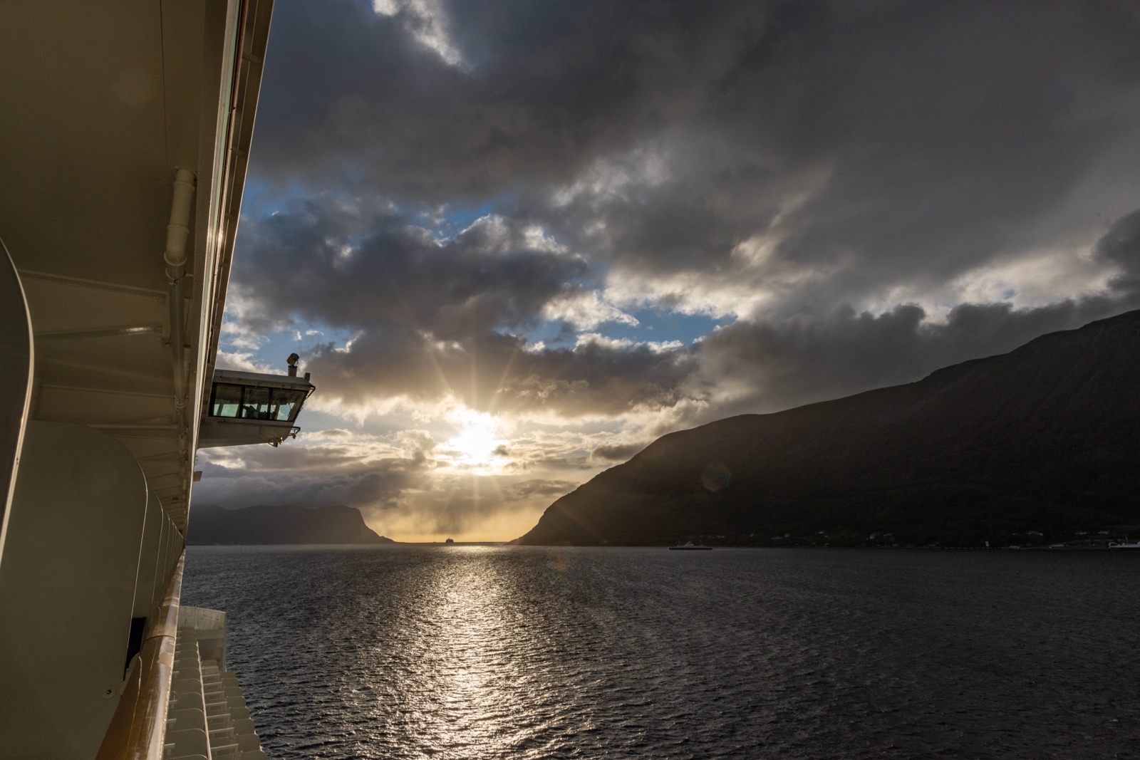 Abendstimmung mit Sonne, Norwegen
