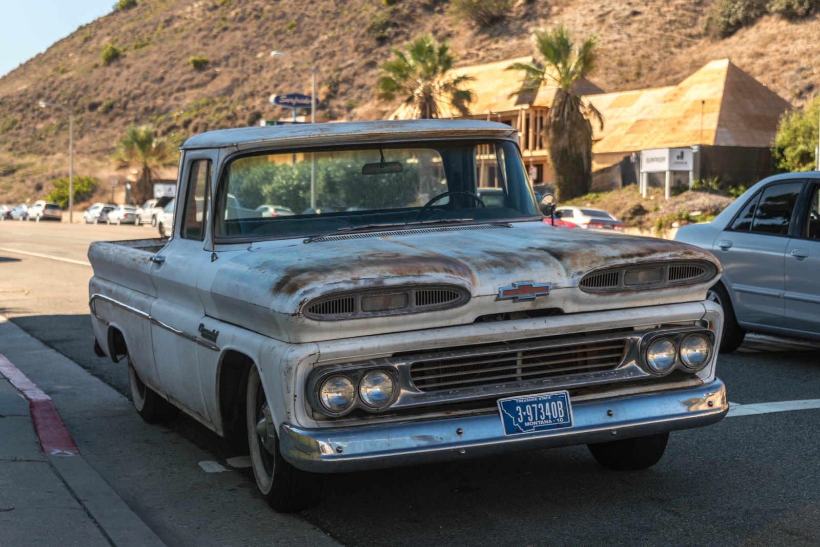 Old car in Malibu