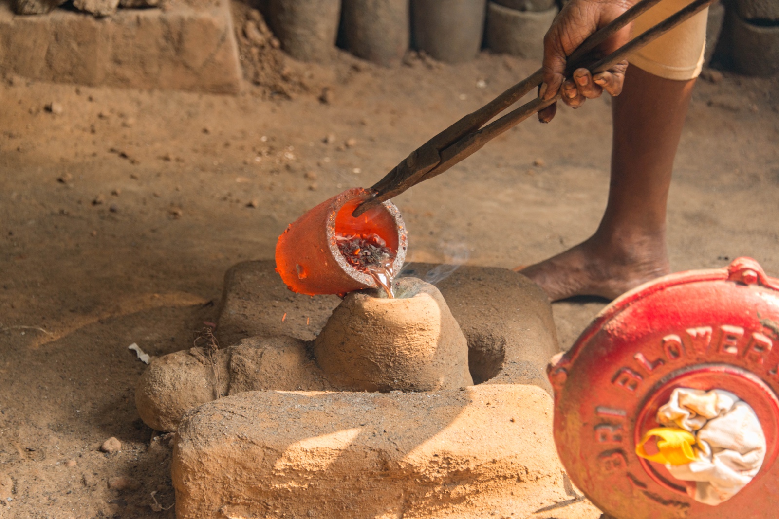 In einer Bronzegiesserei