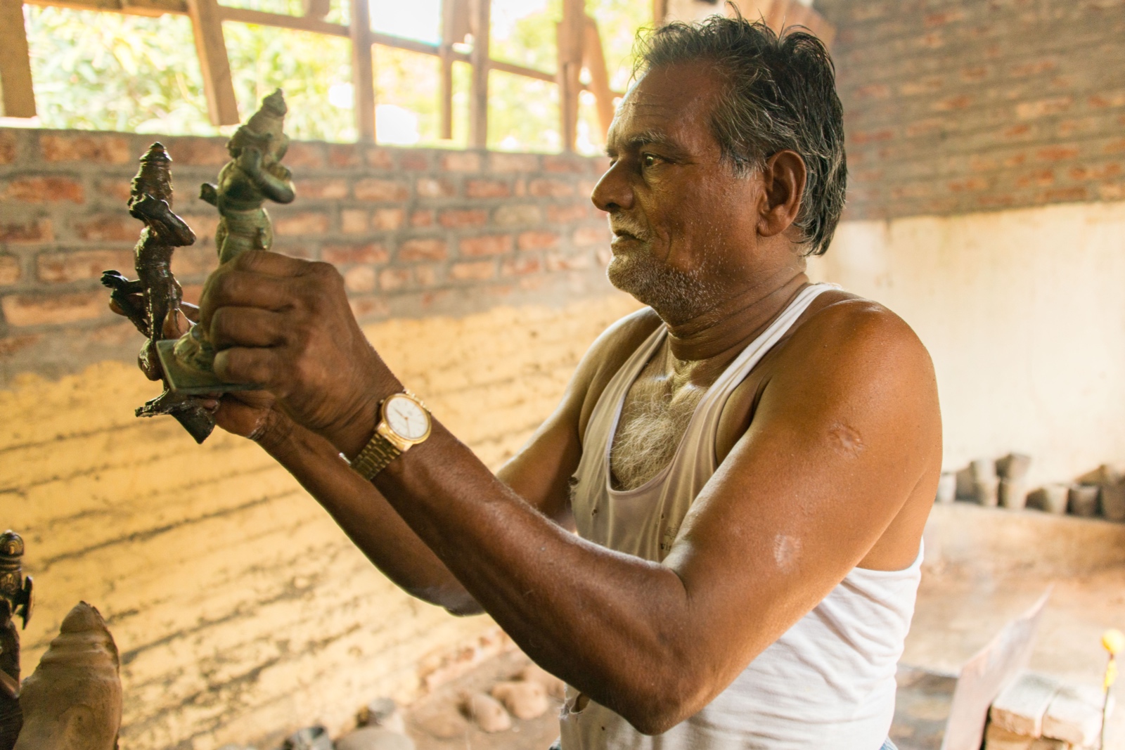 In einer Bronzegiesserei