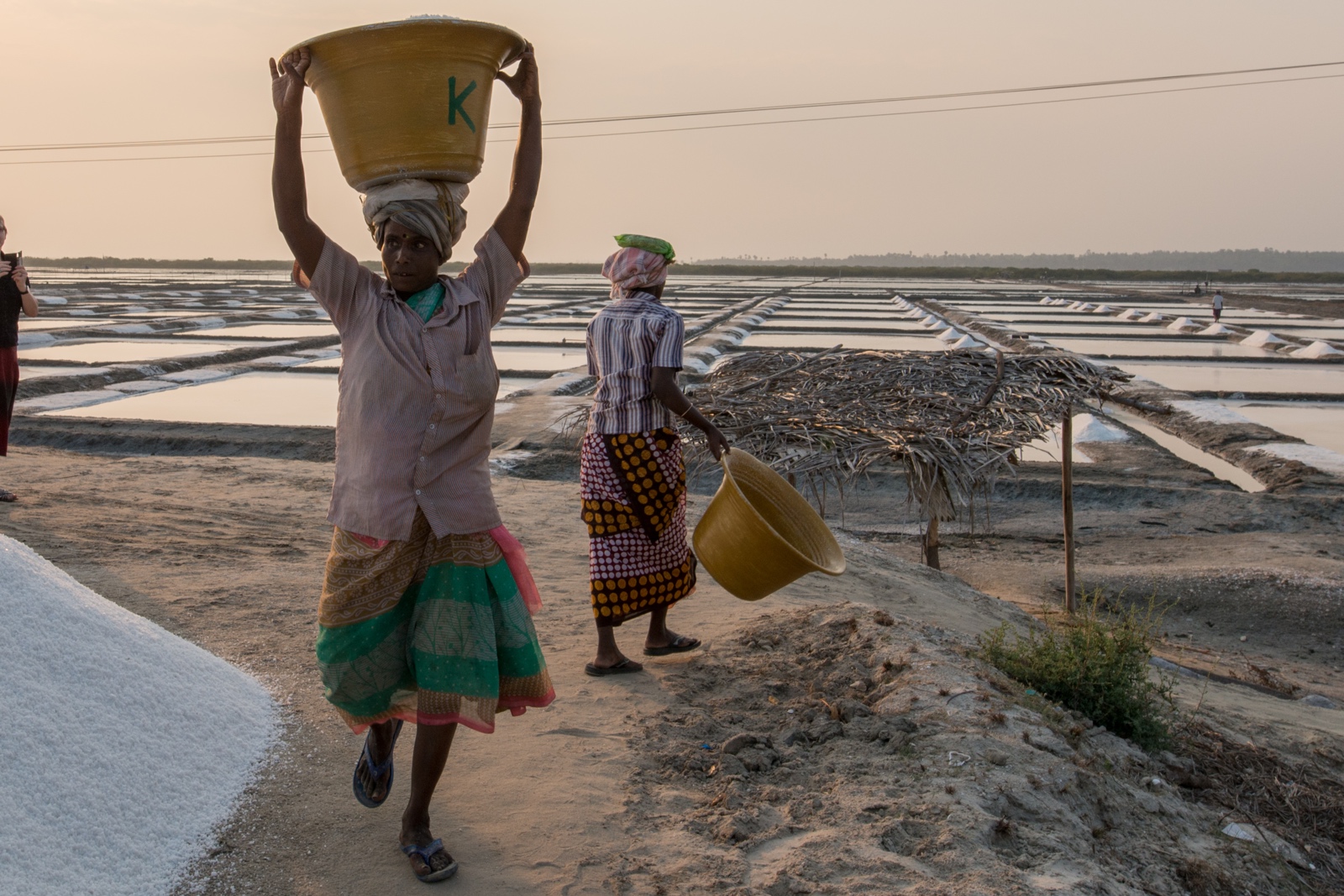 Arbeiter in einer Saline