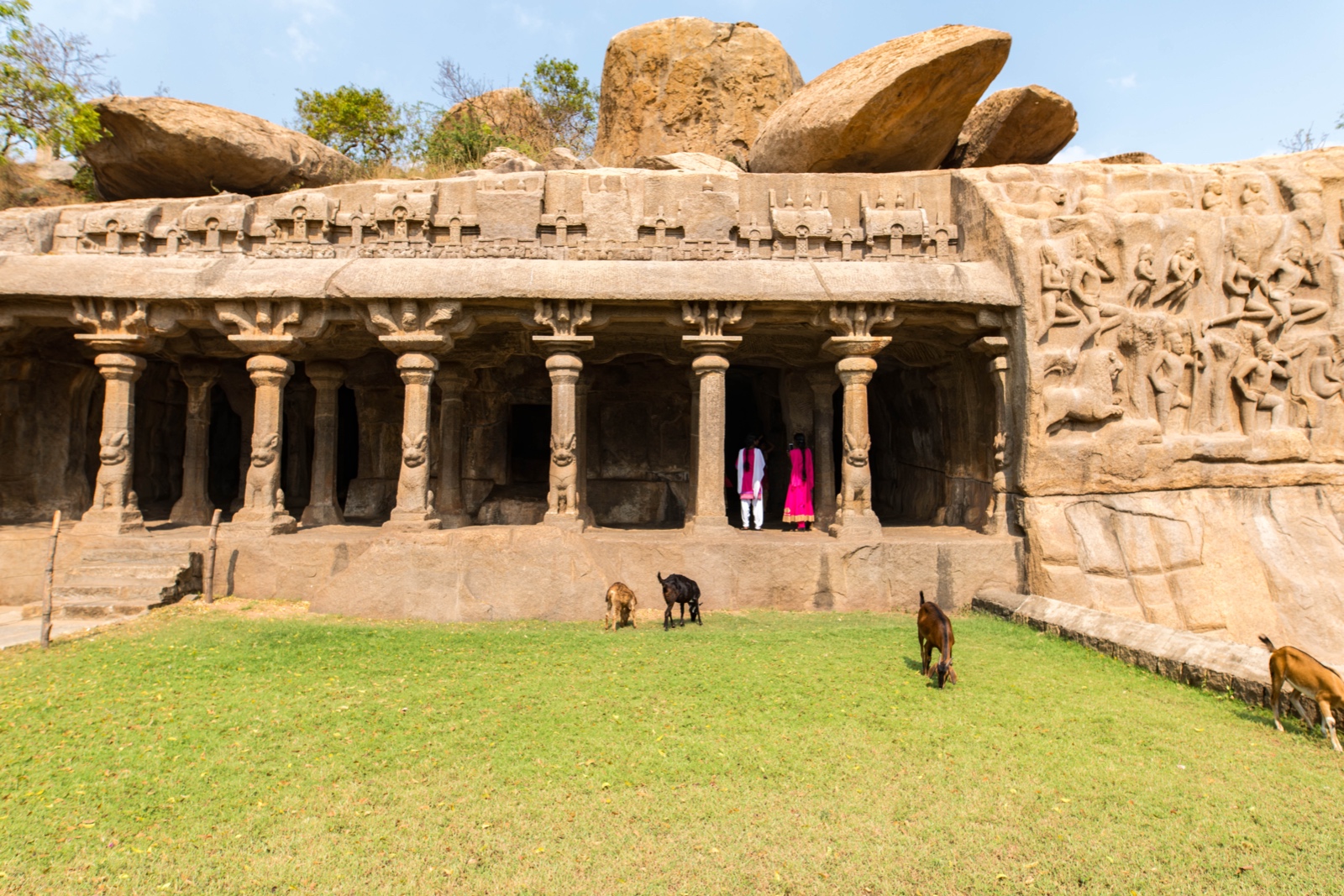 Krishna Mandapam in Mahabalipuram